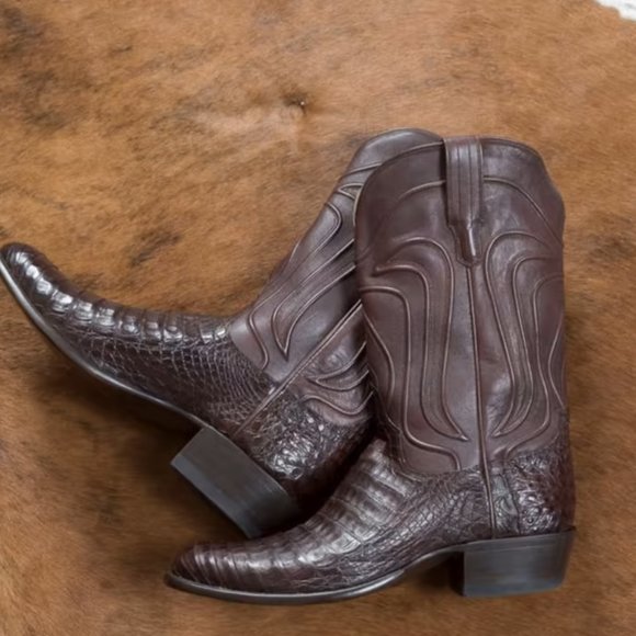 Tecova Shoes Tecova Caiman Alligator Boots Poshmark